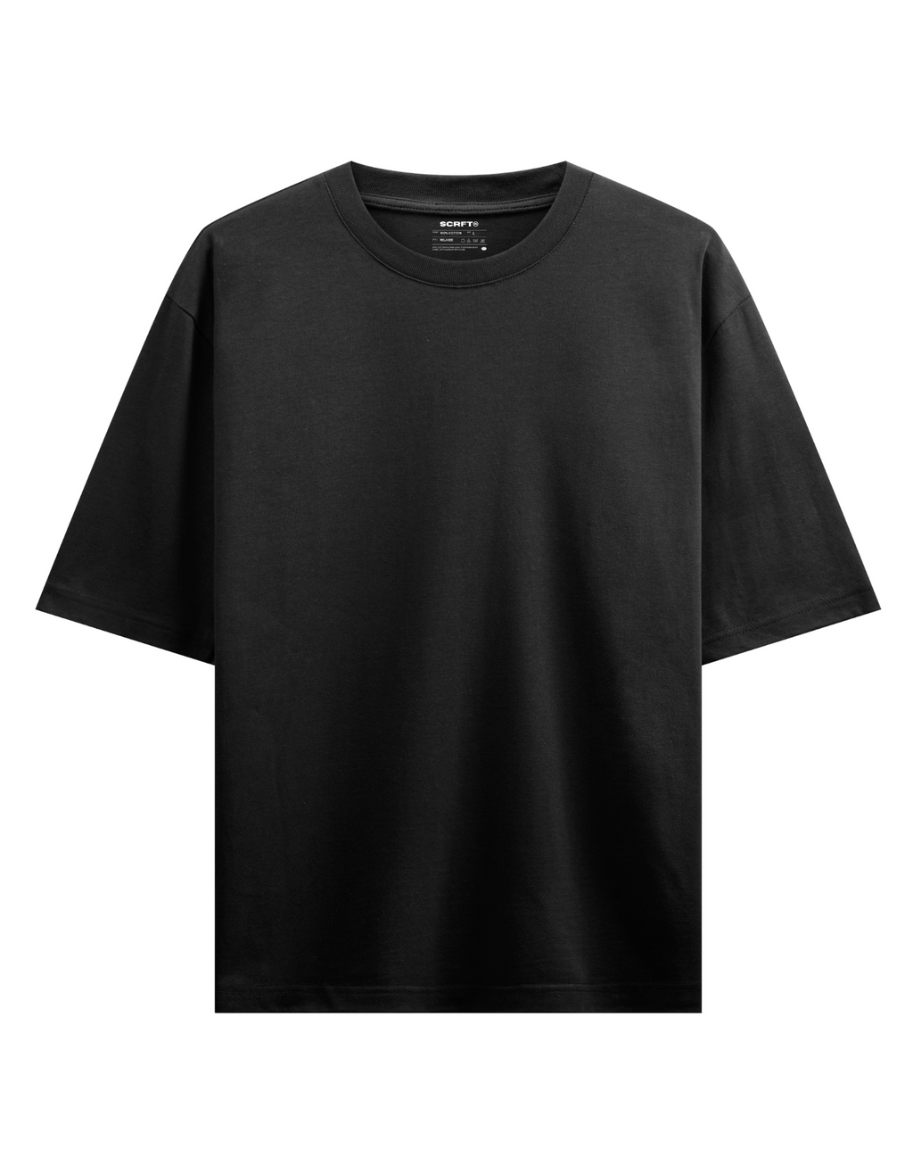 SCRFT® "WARNING" OVERSIZED GRAPHIC HEAVYWEIGHT TEE