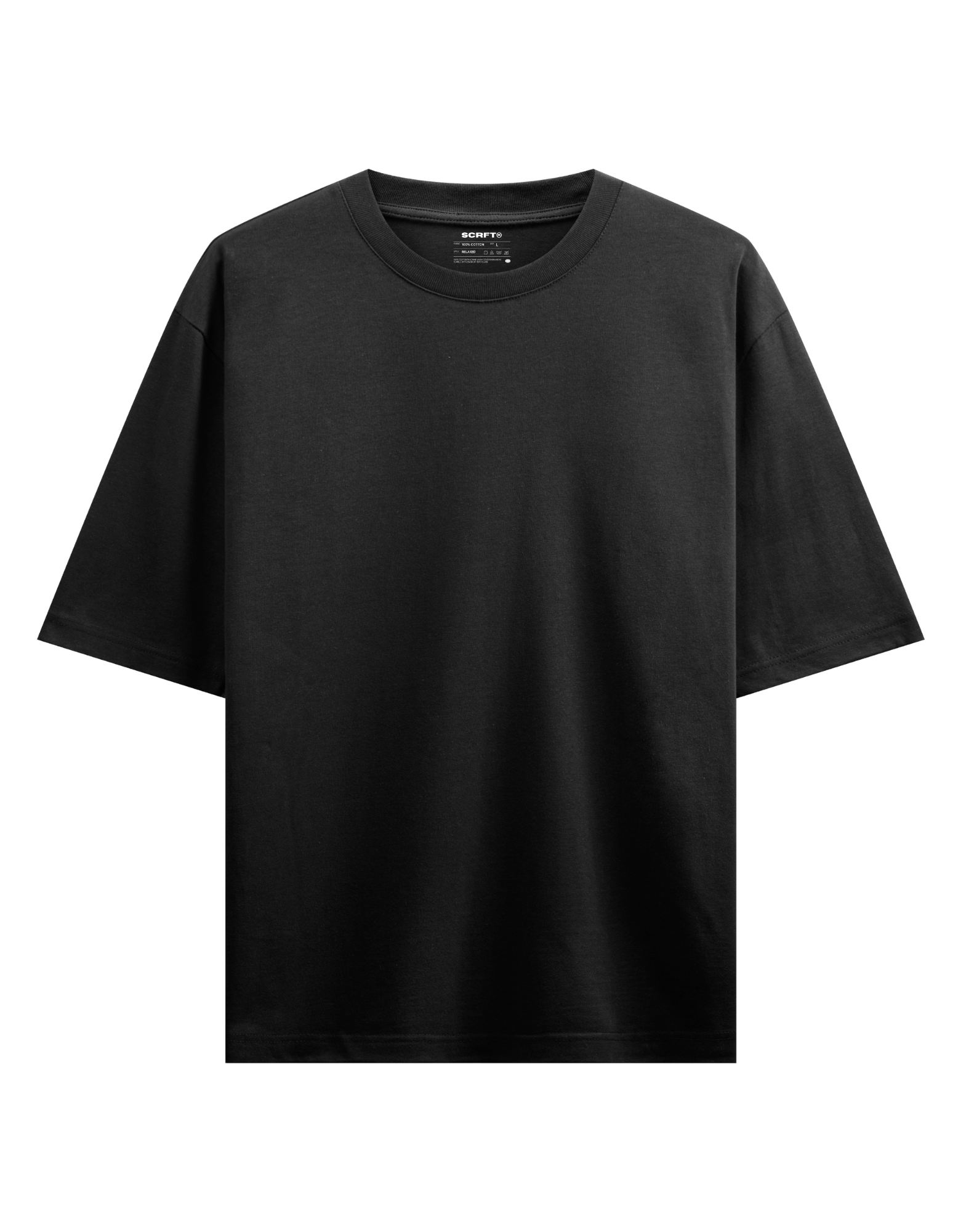 SCRFT® "WARNING" OVERSIZED GRAPHIC HEAVYWEIGHT TEE