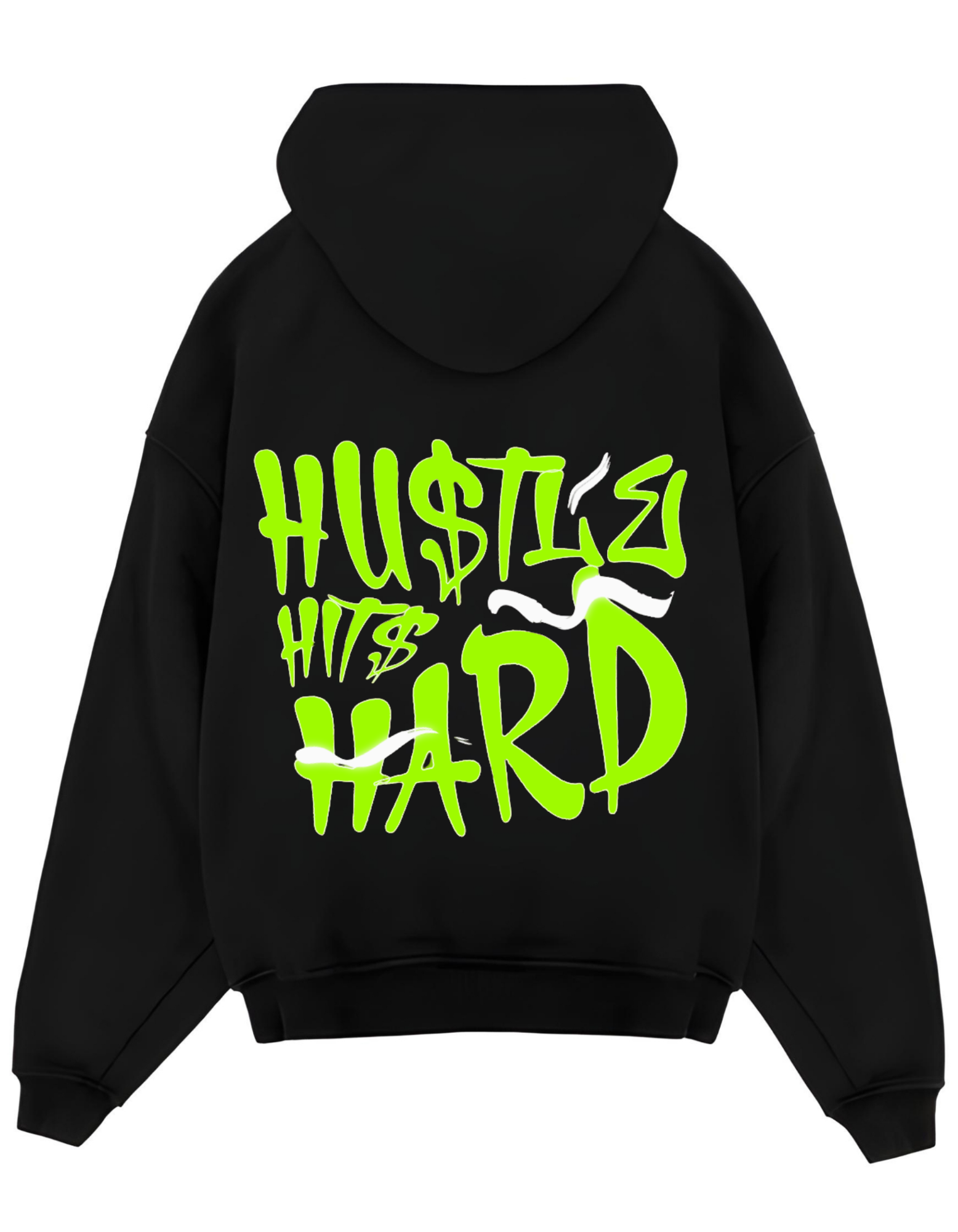 SCRFT® "HUSTLE HITS HARD" ZIP-UP – 400 GSM ULTRA-HEAVYWEIGHT OVERSIZED HOODIE