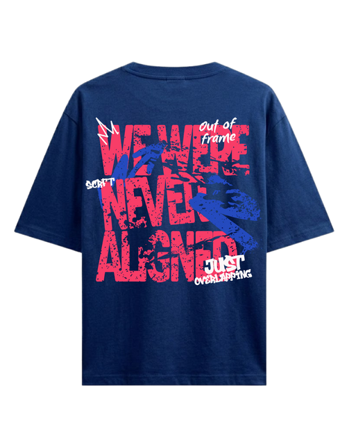 SCRFT® "NEVER ALIGNED" OVERSIZED HEAVYWEIGHT GRAPHIC TEE